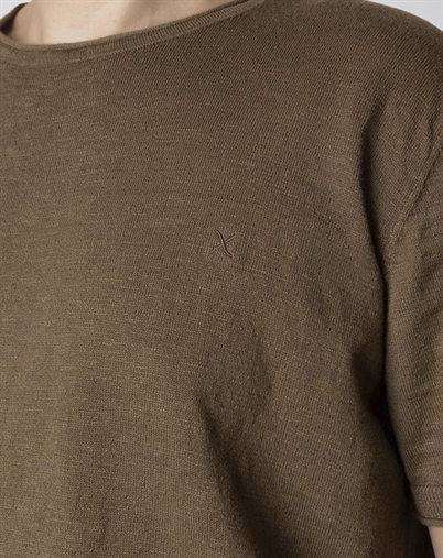 Clean Cut Copenhagen - Thomas Knitted T-shirt - Shitake 